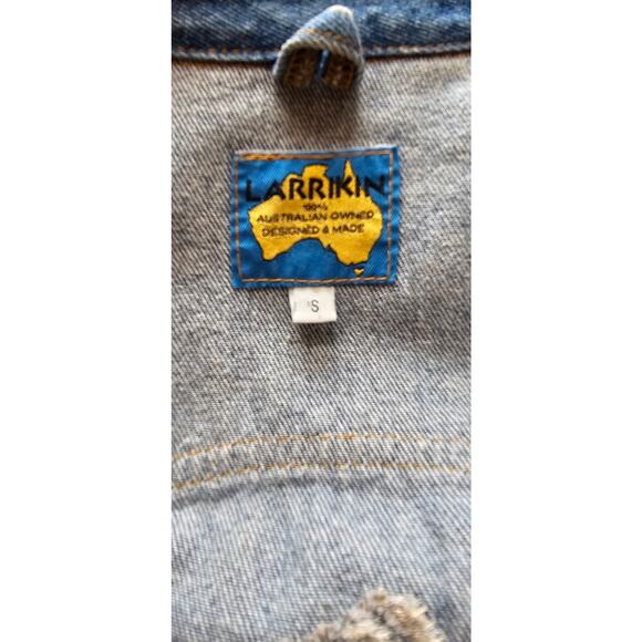 Vintage Larrikin Australian‎ Koalas Denim Jean Jacket Womens Medium to Large - Picture 5 of 6